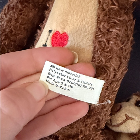 Brown Plush Monkey Toy I ❤️ NY Metro Merchandise - Picture 6 of 10